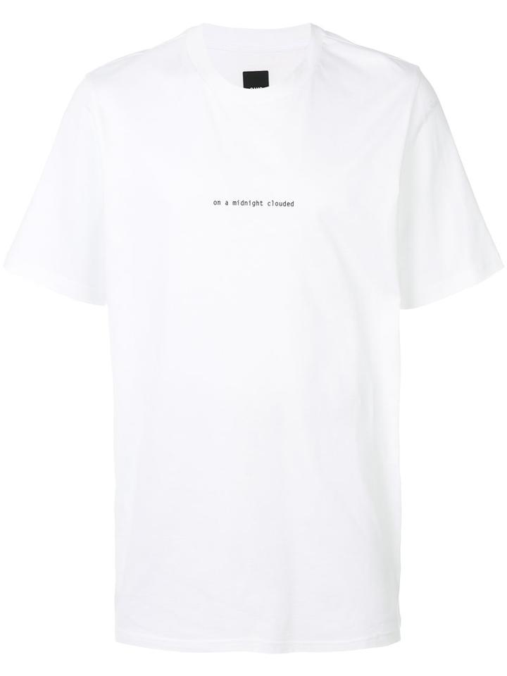 Oamc - 'clouded' Print T-shirt - Men - Cotton - M, White, Cotton