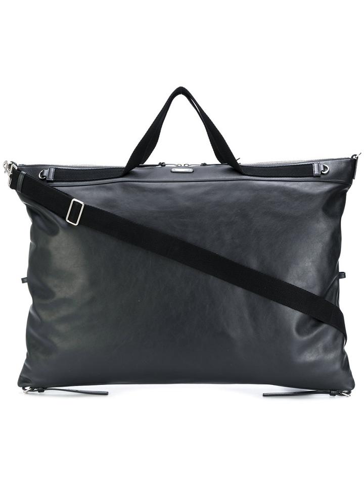 Saint Laurent - Large Id Convertible Bag - Men - Calf Leather - One Size, Black, Calf Leather