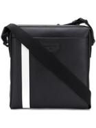 Bally Contrasting Stripe Messenger Bag - Black
