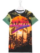 Balmain Kids Teen Sunset T-shirt - Yellow