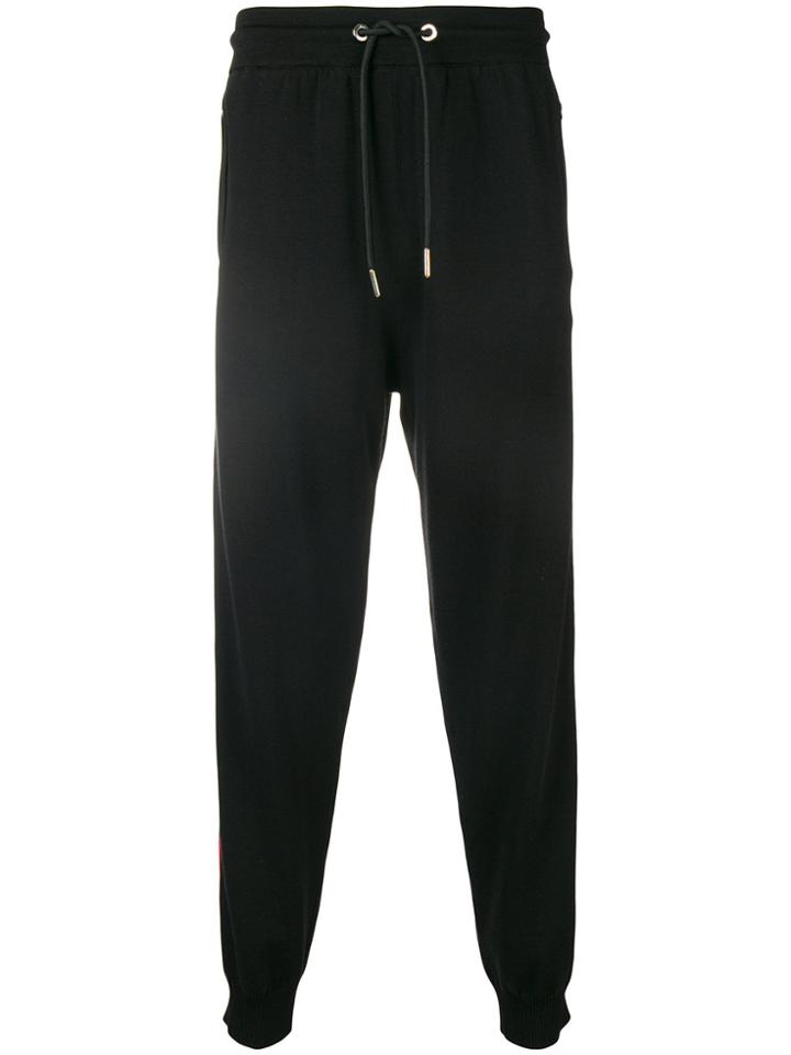Diesel Side-stripe Drawstring Trousers - Black
