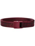 Off-white Adjustable Buckle Belt - Red