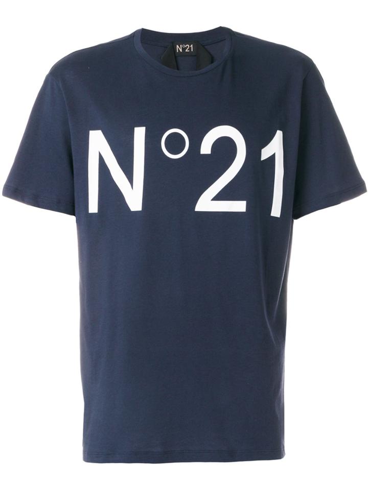 No21 Logo Patch T-shirt - Blue