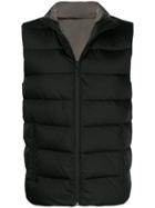 Fendi Zipped Padded Gilet - Black