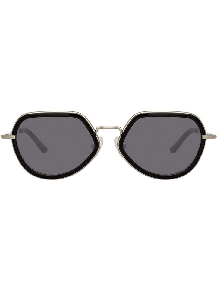 Linda Farrow Angular Sunglasses - Black