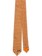Prada Silk Twill Tie - Orange