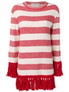 Philosophy Di Lorenzo Serafini Striped Sweater Dress - Red