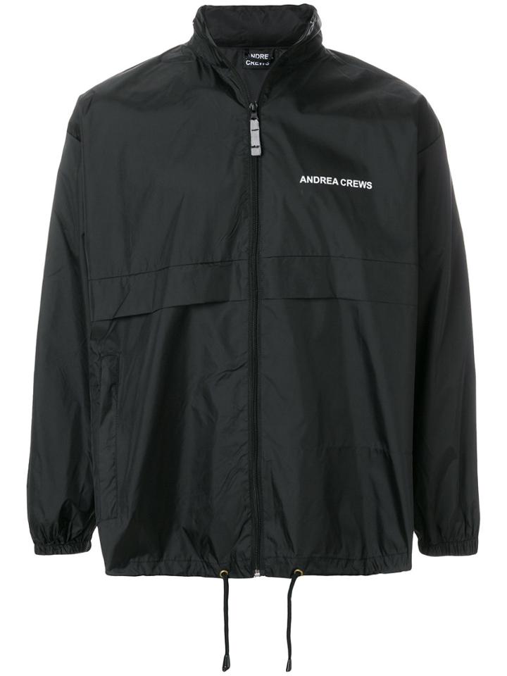 Andrea Crews Back-print Windbreaker - Black