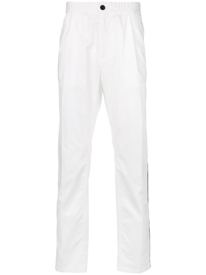 Just Cavalli Side Stripe Trousers - White