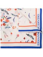 Ermanno Scervino Floral Print Foulard - White