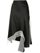 Christopher Esber Lattice Lace Dual Split Skirt - Black