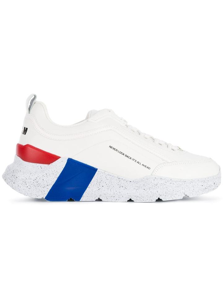 Msgm Never Look Back Sneakers - White