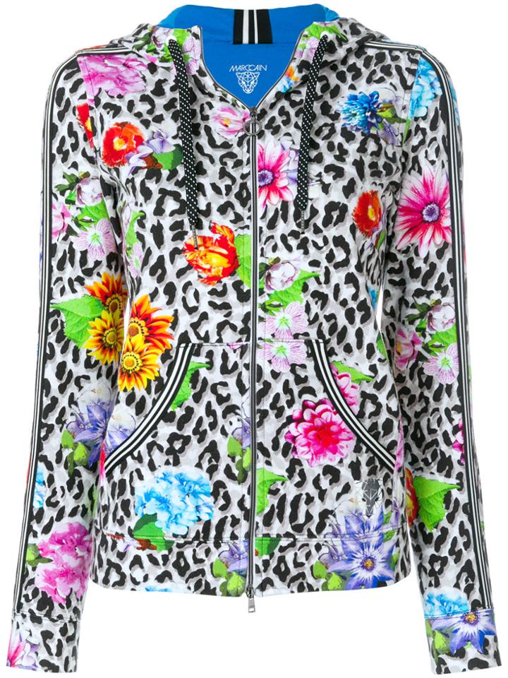 Marc Cain Animal Print Hooded Jacket - Multicolour