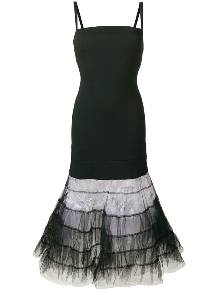 Christopher Kane Bodycon Multi Tulle Dress - Black