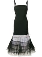Christopher Kane Bodycon Multi Tulle Dress - Black