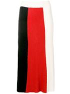 Cashmere In Love Colour Block Knitted Skirt - Black