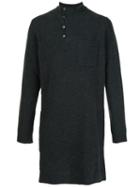 Maison Margiela Long Length Sweater, Men's, Size: Small, Grey, Wool