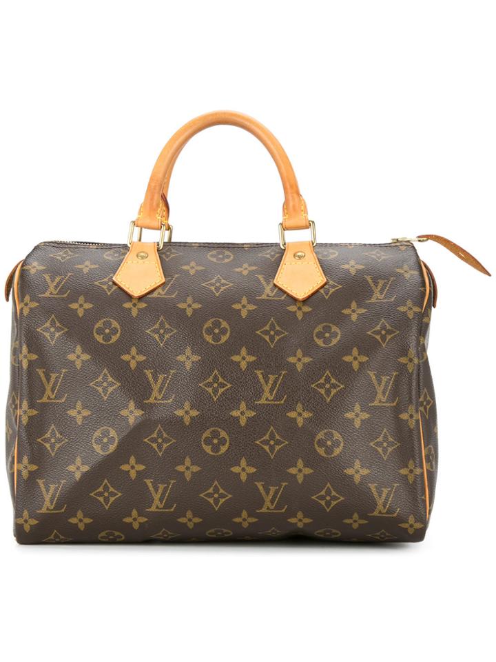 Louis Vuitton Vintage Speedy 30 Monogram Canvas Handbag - Brown