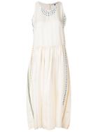 Jupe By Jackie Embroidered Sleeveless Midi Dress - Nude & Neutrals