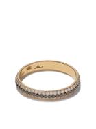 Lizzie Mandler Fine Jewelry 18kt Yellow Gold Three Row Diamond Pave