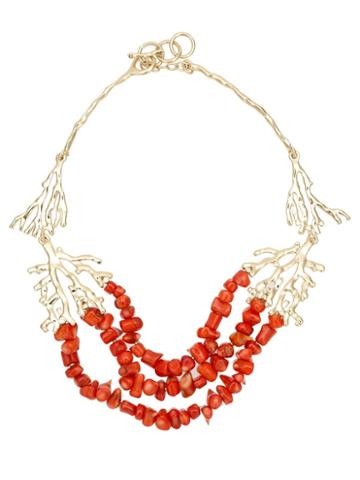Francesca Romana Diana Embellished Necklace, Women's, Metallic