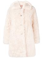 Yves Salomon Oversized Fur Coat - Nude & Neutrals