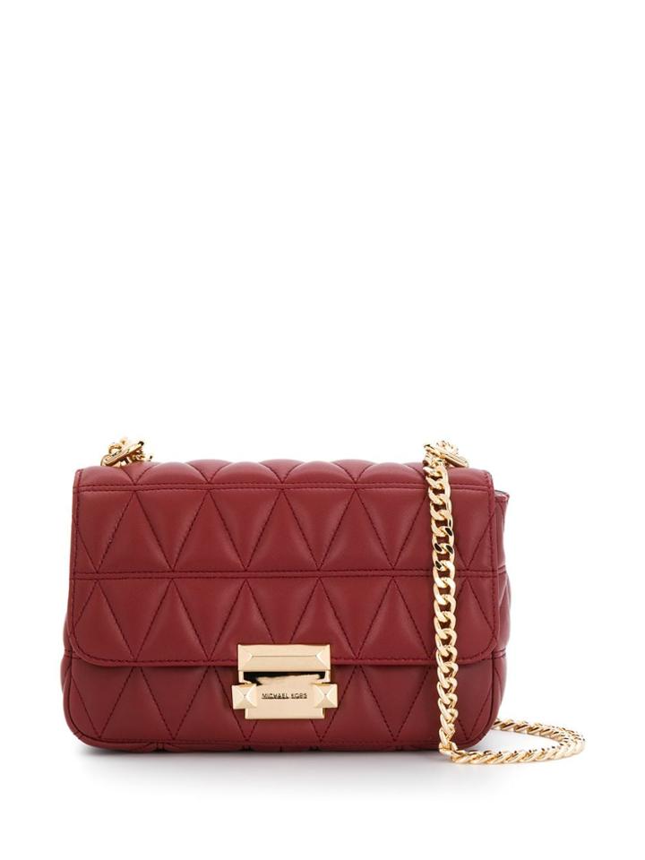 Michael Kors Collection Sloan Quilted-effect Shoulder Bag - Red