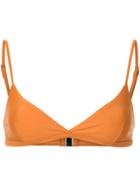 Matteau The Tri Crop Bikini Top - Yellow & Orange