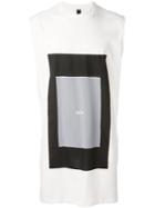 Odeur Square Print Tank Top, Adult Unisex, Size: L, White, Cotton
