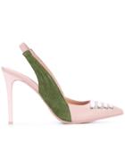 Fenty X Puma Lace Front Slingback Pumps - Pink & Purple