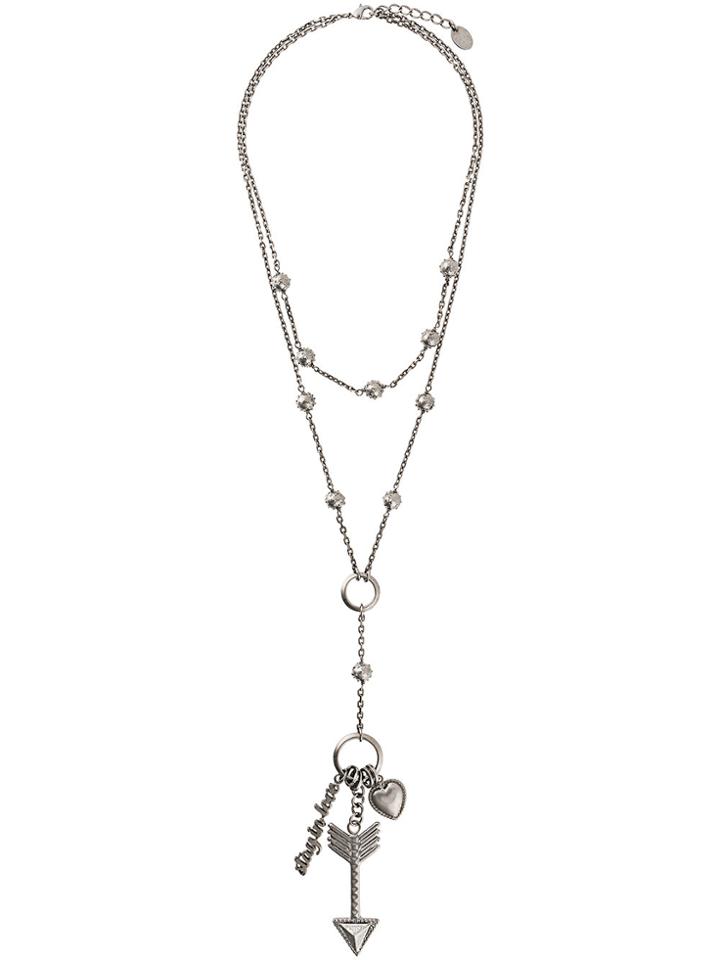 Red Valentino Arrow Embellished Necklace - Metallic
