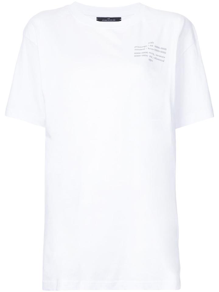 Rokh - Printed T-shirt - Women - Cotton - One Size, White, Cotton
