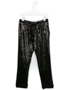 John Galliano Kids Sequin Leggings, Girl's, Size: 14 Yrs, Black