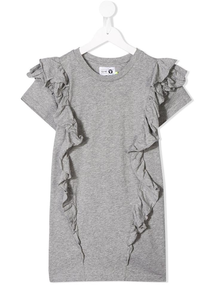 Nununu Frill Ruffle T-shirt - Grey