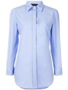 Erika Cavallini Pointed Collar Shirt, Women's, Size: 40, Blue, Cotton