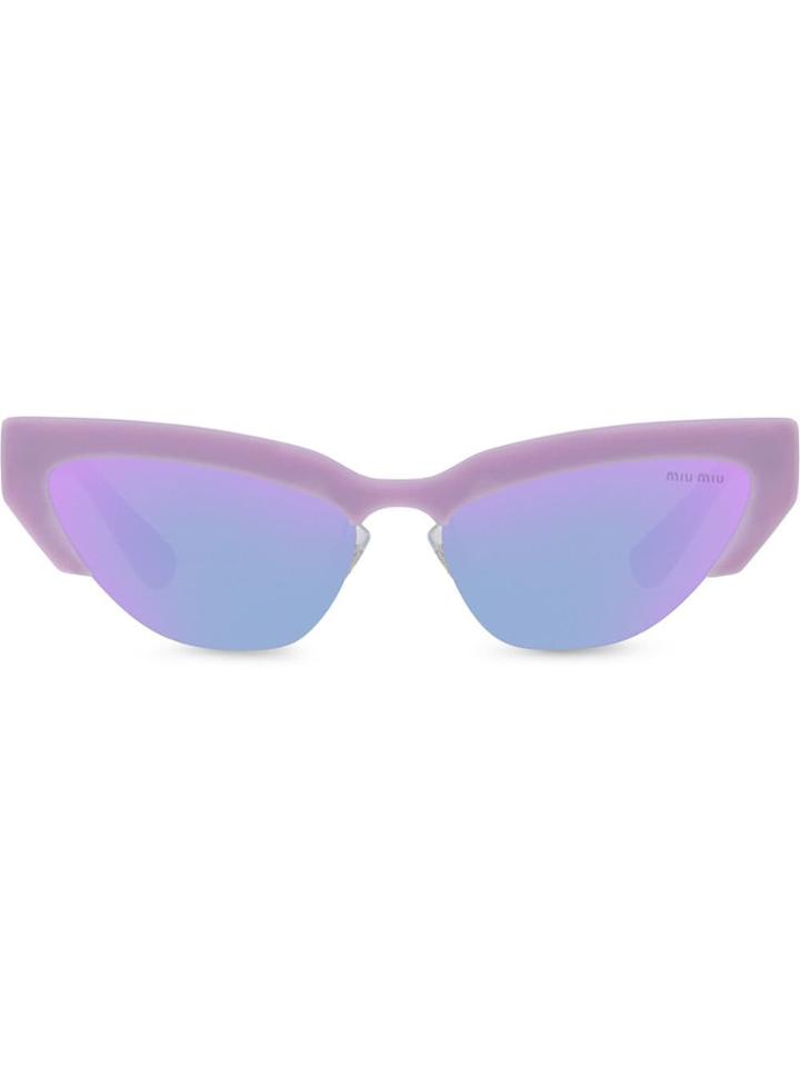 Miu Miu Eyewear Cat-eye Sunglasses - Pink