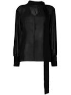 Federica Tosi Transparent Blouse - Black