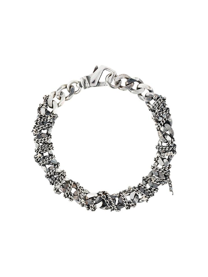 Emanuele Bicocchi Woven Chain Bracelet - Metallic