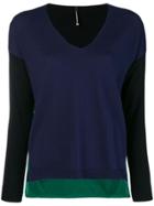 Pierantoniogaspari Colour Block Sweater - Blue