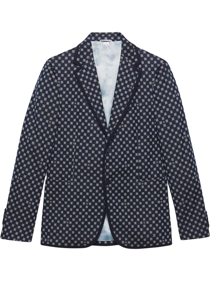 Gucci G Frames Jersey Blazer - Blue