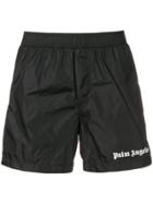Palm Angels Logo Swimming Shorts - Black