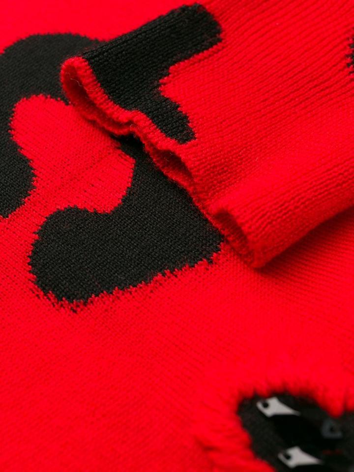 Escada Sport Leopard Pattern Jumper - Red