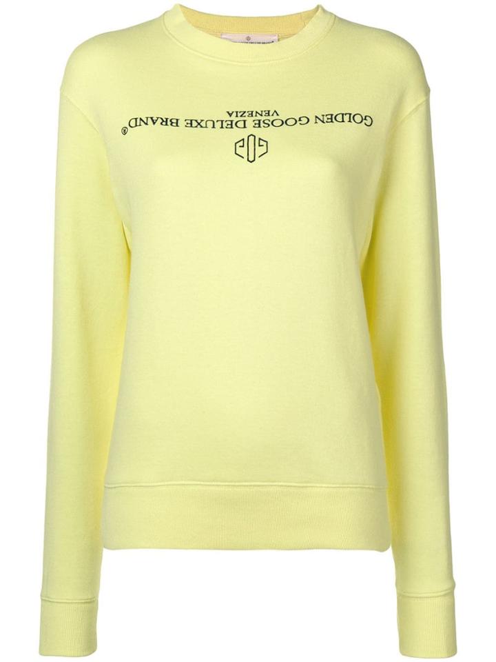 Golden Goose Logo Sweatshirt - Yellow