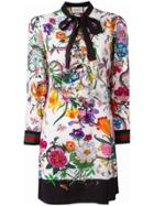 Gucci Floral Snake Print Dress - Multicolour
