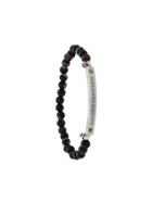 Alexander Mcqueen Beaded Skull Bracelet - Black