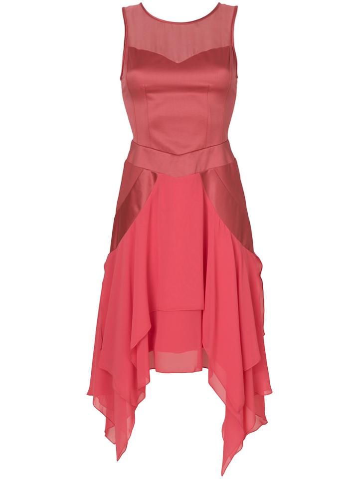 Koché Asymmetric Skirt Dress - Pink & Purple
