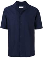Sunspel Shortsleeved Shirt, Men's, Size: Small, Blue, Cotton