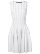 Antonino Valenti Diamond-intarsia Dress - White