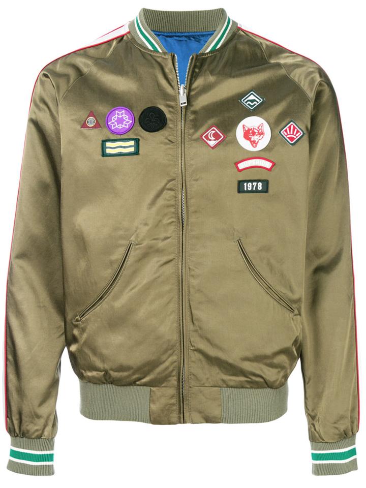Diesel Patch Detail Bomber Jacket - Green