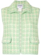 Chanel Vintage Checked Gilet - Green